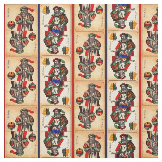 19e-eeuwse tarotkaarten stof (Swatch)