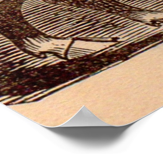 19e-eeuwse varkensfoto Berkshire zaag nr. 1 Poster (Hoek)