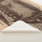 19e-eeuwse varkensfoto Berkshire zaag nr. 1 Sherpa Deken (3/4)