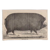 19e-eeuwse varkensfoto Berkshire zaag nr. 2 Kussensloop (Voorkant-Rechts)