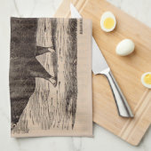 19e-eeuwse varkensfoto Berkshire zaag nr. 2 Theedoek (Quarter Fold)