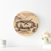 19e-eeuwse varkensfoto "Breeder in Good Flesh" Grote Klok (Huis)