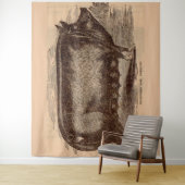 19e-eeuwse varkensprint Berkshire zeug nr. 1 Wandkleed (In situ)