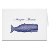  19e eeuwse walvistekening N (Voorkant Horizontaal)