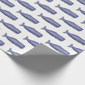  19e eeuwse walvistekening N Cadeaupapier (Hoek)