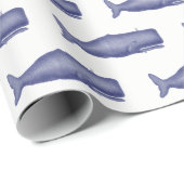  19e eeuwse walvistekening N Cadeaupapier (Rol Hoek)