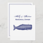  19e eeuwse walvistekening N Kaart (Voorkant / Achterkant)