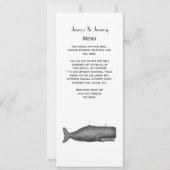  19e eeuwse walvistekening N Kaart (Achterkant)