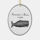  19e eeuwse walvistekening N Keramisch Ornament (Rechts)