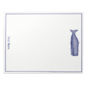 19e eeuwse walvistekening N Notitieblok (Voorkant)