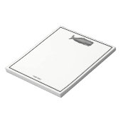  19e eeuwse walvistekening N Notitieblok (Linkerzijde)