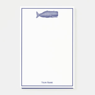  19e eeuwse walvistekening N Post-it® Notes