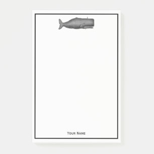  19e eeuwse walvistekening N Post-it® Notes