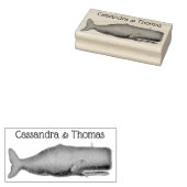  19e eeuwse walvistekening N Rubberstempel (Gestempeld)