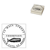  19e eeuwse walvistekening N Rubberstempel (Gestempeld)