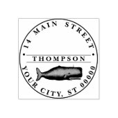  19e eeuwse walvistekening N Rubberstempel (Afrduk)