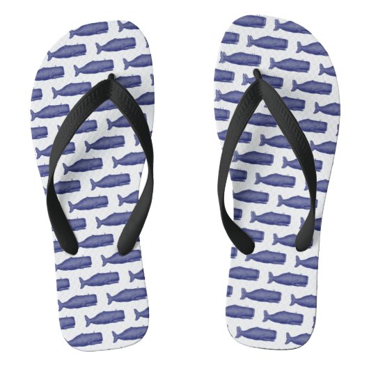  19e eeuwse walvistekening N Teenslippers (Voetbed)