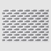  19e eeuwse walvistekening N Tissuepapier (Voorkant)