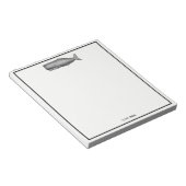  19e eeuwse walvistekening notitieblok (Schuin)