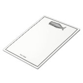 19e eeuwse walvistekening notitieblok (Schuin)