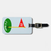 19e gat en Jouw naam Bagagelabel (Voorkant horizontaal)