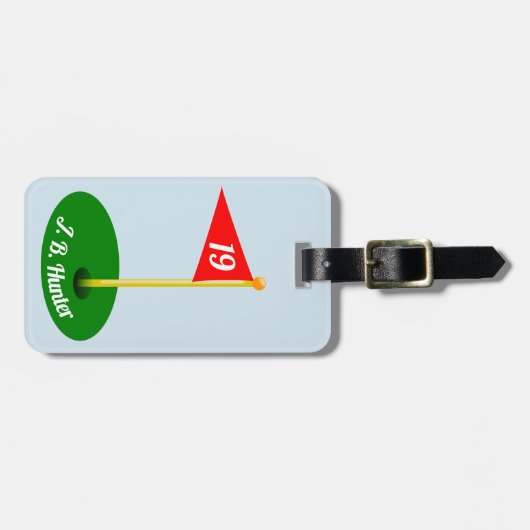 19e gat en Jouw naam Bagagelabel (Voorkant horizontaal)