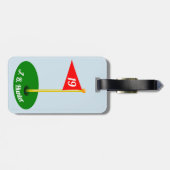 19e gat en Jouw naam Bagagelabel (Achterkant horizontaal)