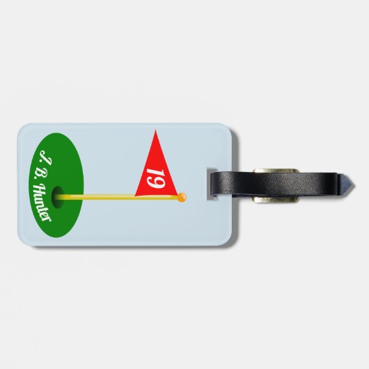 19e gat en Jouw naam Bagagelabel (Achterkant horizontaal)