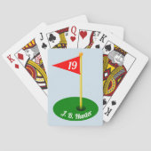 19e gat en Jouw naam Pokerkaarten (Achterkant)