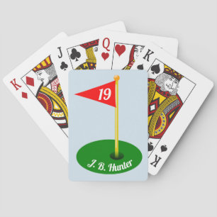 19e gat en Jouw naam Pokerkaarten