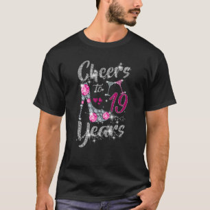 19e geboorte kaas tot 19 jaar oude wijn hoge hiel t-shirt