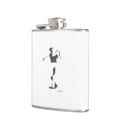 19e geijkte Golfkolf Heupfles (Links)