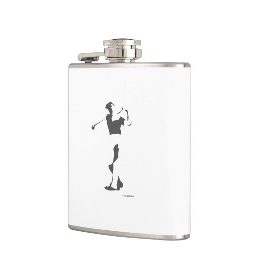 19e geijkte Golfkolf Heupfles (Links)