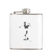 19e geijkte Golfkolf Heupfles (Voorkant)