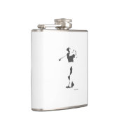 19e geijkte Golfkolf Heupfles (Rechts)