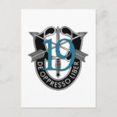 19e groep speciale strijdkrachten briefkaart (Voorkant)