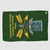 19e groep speciale strijdkrachten golfhanddoek (Horizontaal)