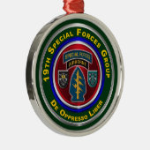 19e groep speciale strijdkrachten (in de lucht) metalen ornament (Rechts)