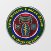 19e groep speciale strijdkrachten (in de lucht) raamsticker (Vel)