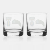 19e groep speciale strijdkrachten in de lucht whisky glas (Achterkant)