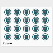 19e groep speciale strijdkrachten ronde sticker (Vel)