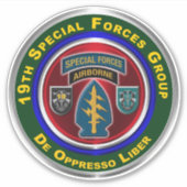 19e groep van speciale strijdkrachten in de lucht sticker (Voorkant)