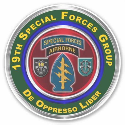 19e groep van speciale strijdkrachten in de lucht sticker (Voorkant)