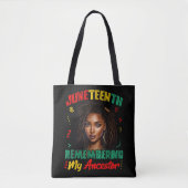 19e herdenking van mijn voorouder Freedom African Tote Bag (Voorkant)