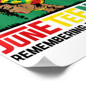 19e herdenking van mijn voorouders vieren zwart poster (Hoek)