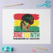 19e herdenking van mijn voorouders vieren zwart tissuepapier (Craft)