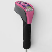 19e Hole Golf Pensioen Humor Grappige Flamingo Golfheadcover (Schuin)