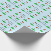 19e Hole Golf Verjaardag Wrapping Papier (Hoek)