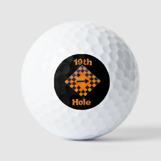 19e hole golfbal golfballen (Voorkant)