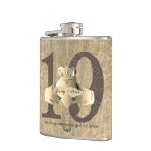 19e Jubileum Bronzy Claddagh Ring Heupfles (Links)